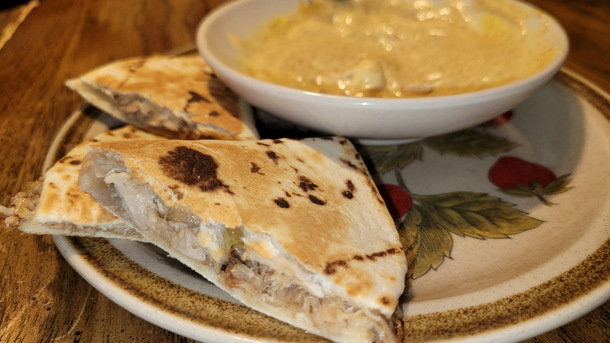Picklelicious Eastern NC BBQ Quesadilla with Creamy Mustard Dipping